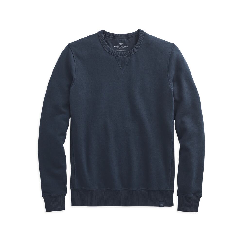 Mack Weldon Ace Crew Neck Sweatshirt Navy Blue